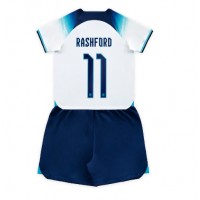 England Marcus Rashford #11 Replica Home Minikit World Cup 2022 Short Sleeve (+ pants)